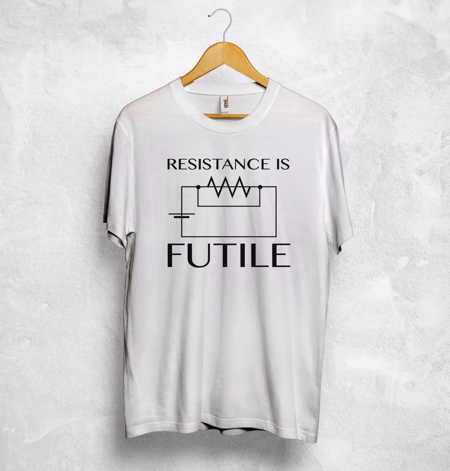 Сопротивление является футиловая Футболка Топ электрическая инженерия Ом права