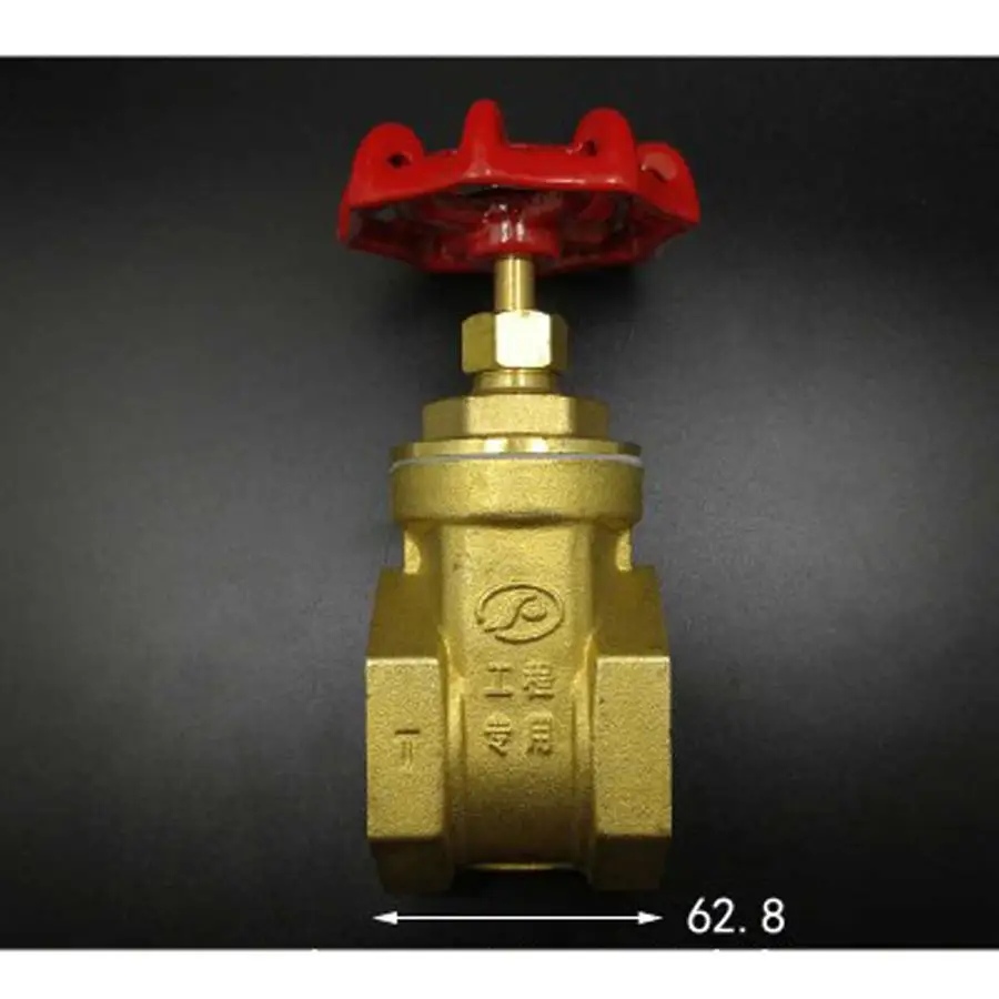 

Brass Gate Valve DN40 1-1/2" BSPP Female 16Bar Working Pressure Port Size 33mm
