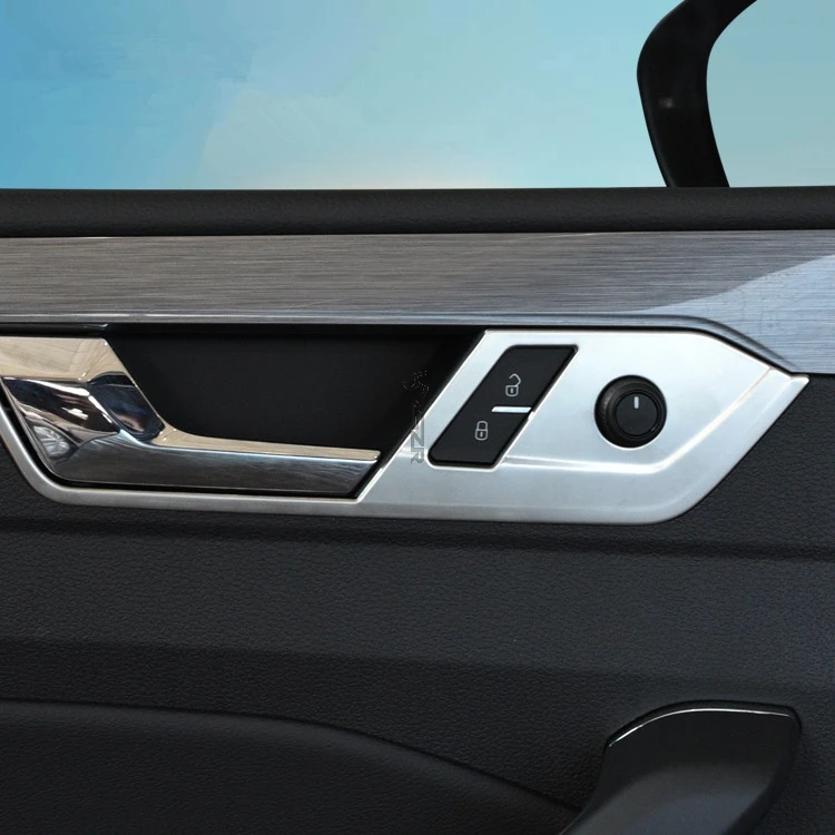 Защитная крышка/рамка для дверной ручки из нержавеющей стали 2016 2017 Volkswagen Passat