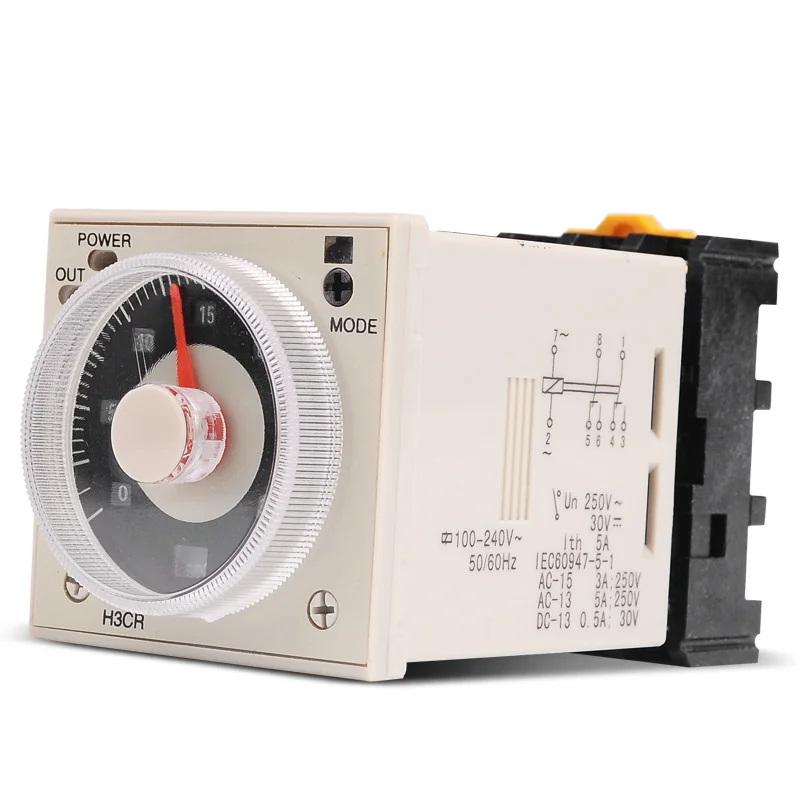 24V-48V DC/AC Multi Range Delay Timer Time Relay H3CR-A8 8pins with Socket Base | Обустройство дома