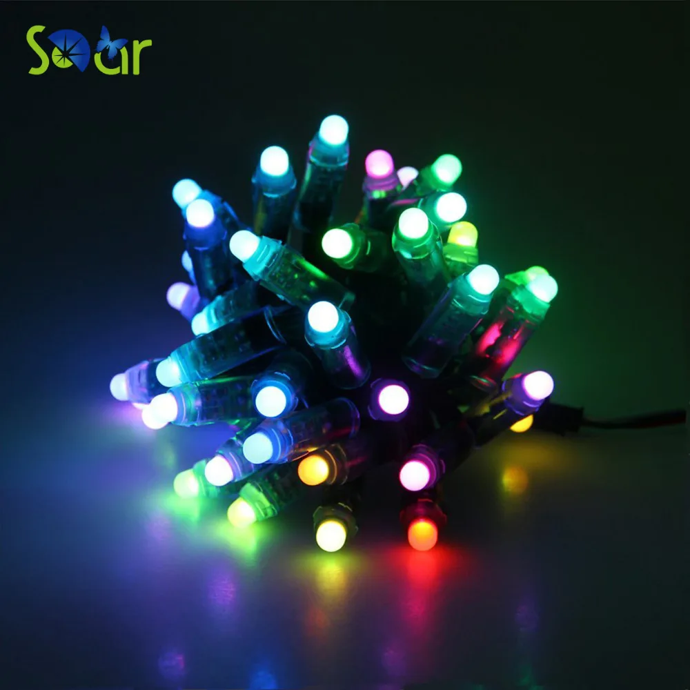 100 шт. DC5V 12 мм WS2811 пиксель rgb led модуль IP68 водонепроницаемый полноцветный