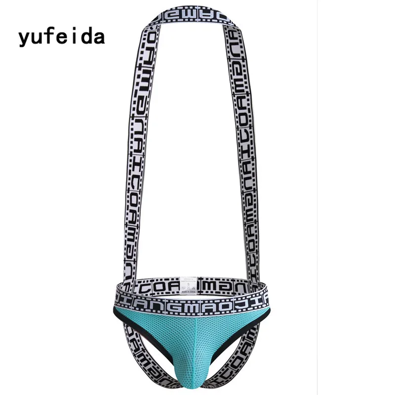 YUFEIDA, сексуальные мужские майки, боди, цельный, для борьбы, фуфайка, комбинезоны, для геев, мужское нижнее белье, трико, ночное белье, костюм для борьбы - Цвет: Green