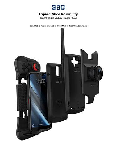 DOOGEE S90 6 ГБ 128 Гб мобильный телефон 6,18 ''IP68/IP69K водонепроницаемый ударопрочный 5050 мАч MT6671 Android 8,1 16 МП камера смартфон
