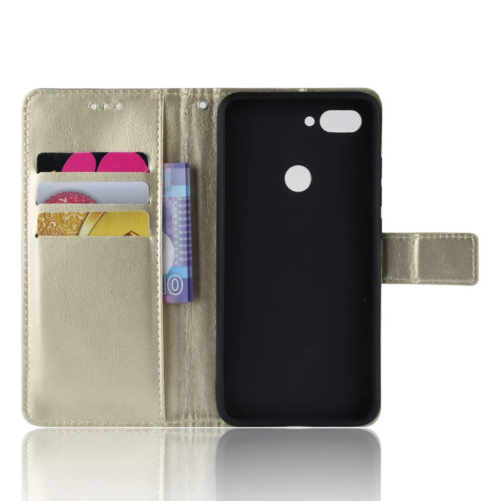 Чехол для Xiaomi Mi 8 Lite роскошный чехол-кошелек из искусственной кожи 6 26 дюйма с