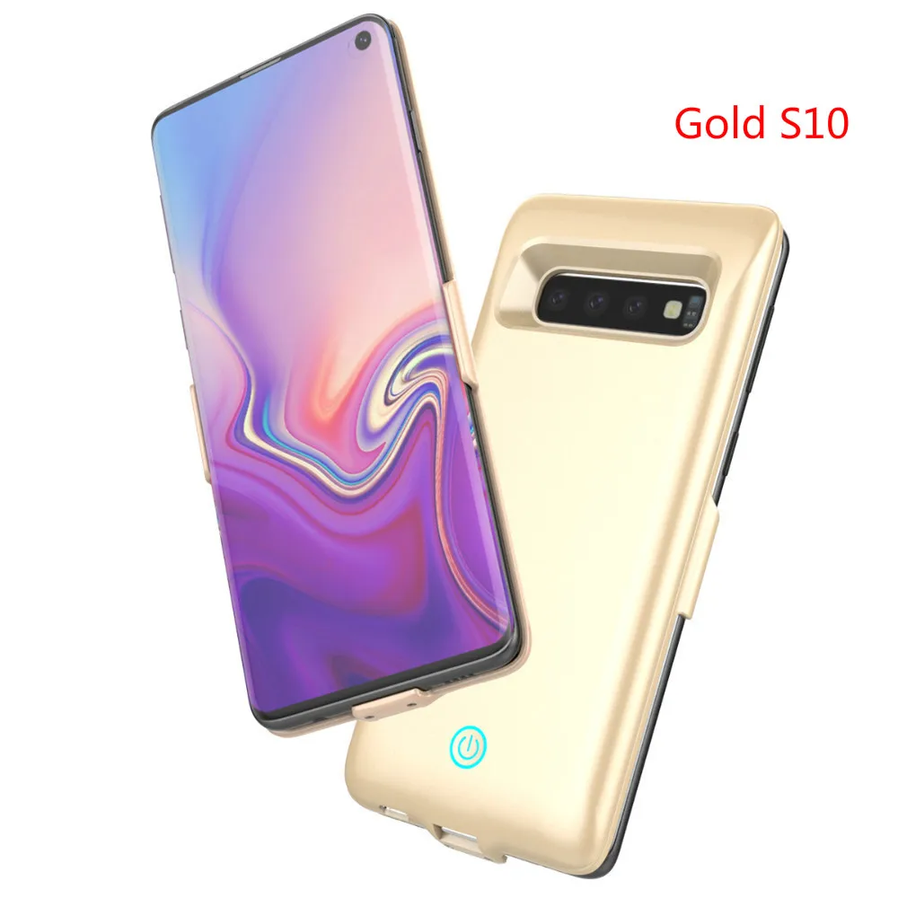 Gold S10 Extpower 7000mAh For Samsung Galaxy S10 S10E Battery Charger Case External Portable Backup Power Bank For Samsung S10 Plus - Цвет: Gold S10