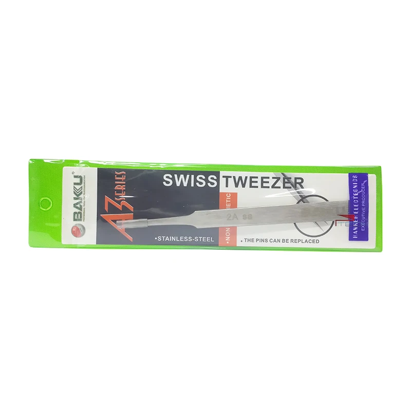 BAKU 2A-Sa Broad Tips Precision High Quality Swiss Stainless Steel Anti-Static Tweezers Repair Multi Function Tool | Инструменты
