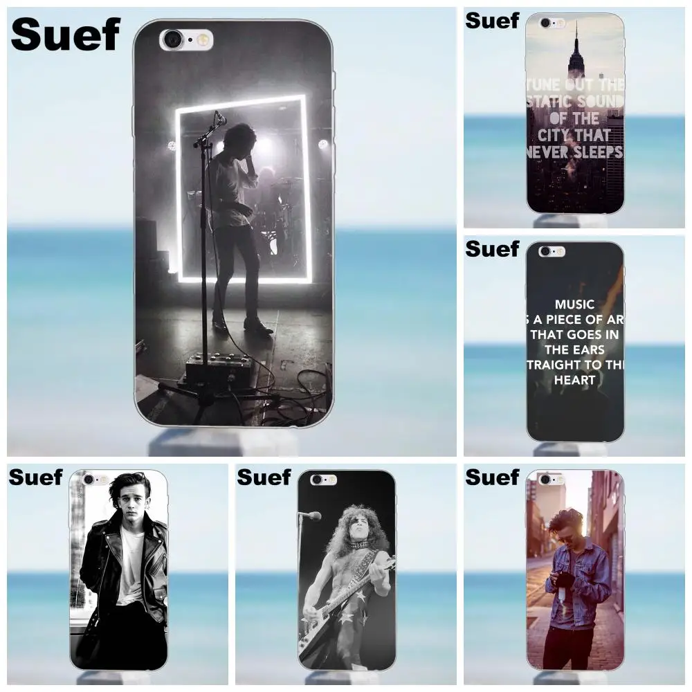 Для iPhone X 4 4S 5 5S 5C SE 6 6S 7 8 Plus Samsung Galaxy A3 A5 J1 J3 J5 J7 2016 2017 мягкий узор город 1975 текст Tumblr|for