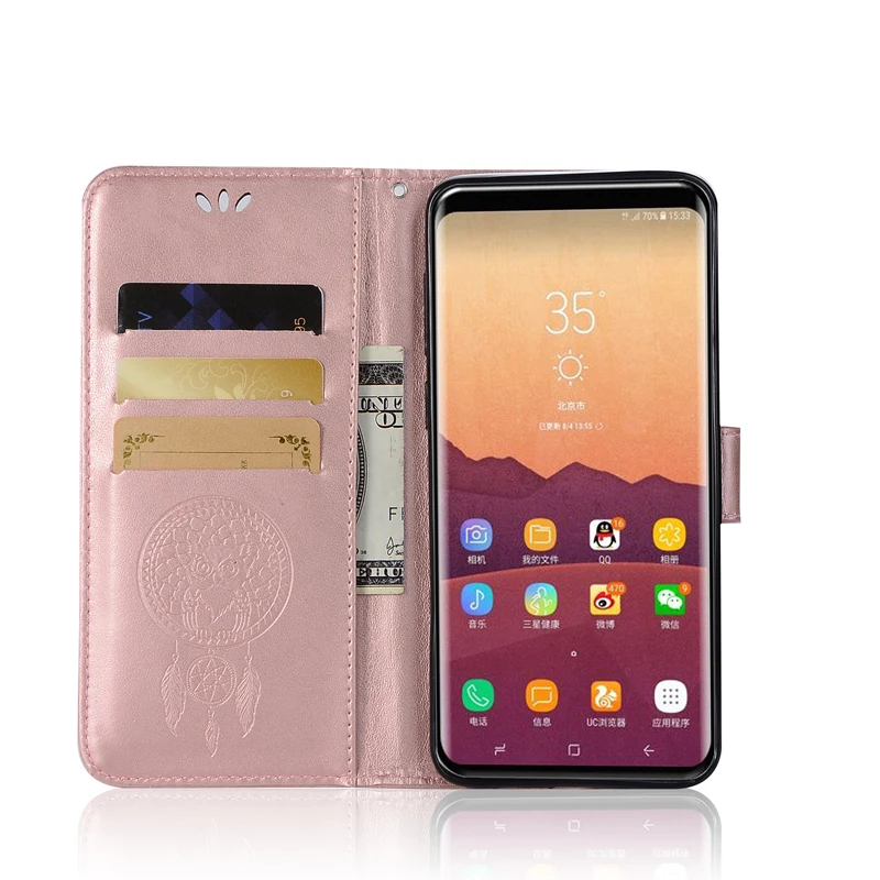 Флип-чехол для Samsung Galaxy S9 Plus G965 + SM G965F G965W G9650 G965N G965U G965F/DS кожаный чехол с отделением