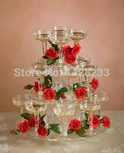

wedding decoration/ Detachable 3 Tier Round Acrylic Cake Stand