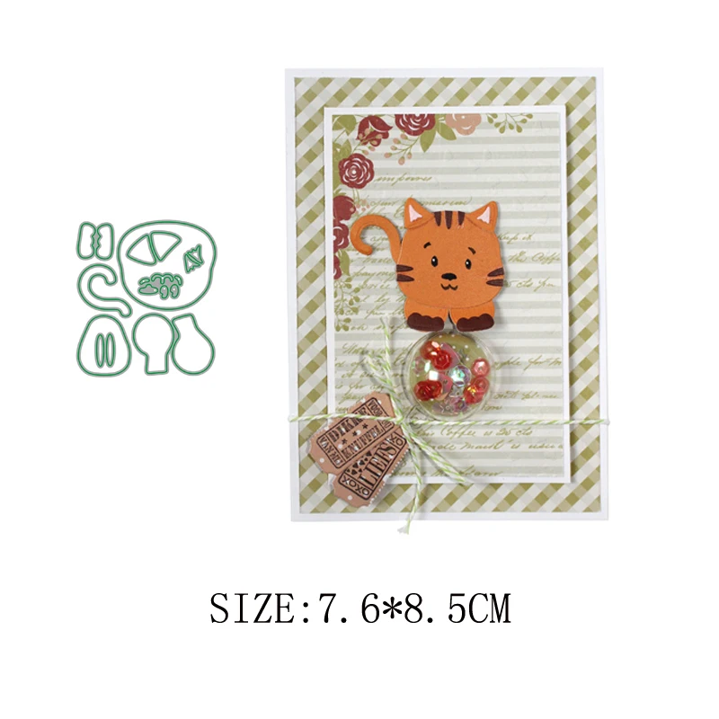 

LLove CCraft Cat body set металлические штампы для рукоделия Скрапбукинг альбом бумага открытки, декоративные поделки тиснение Die