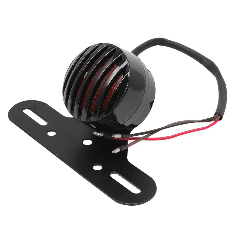 12V мотоцикл Красный светодиодный гриль тормозной фонарь задний светильник лампы