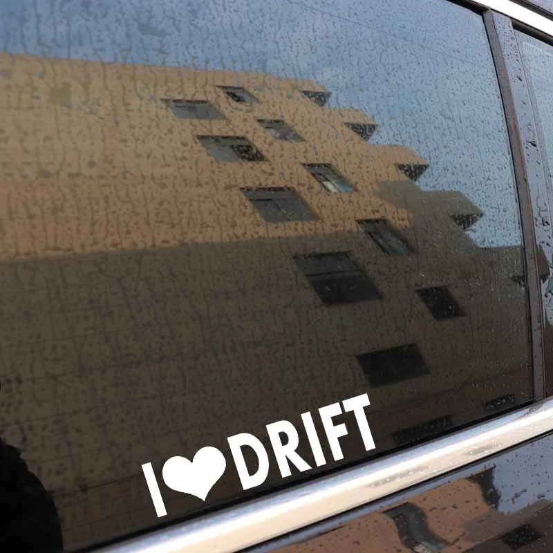 YJZT 14 см * 3 I LOVE DRIF Turbo наклейка на автомобиль виниловая стойка дизельный Дрифт