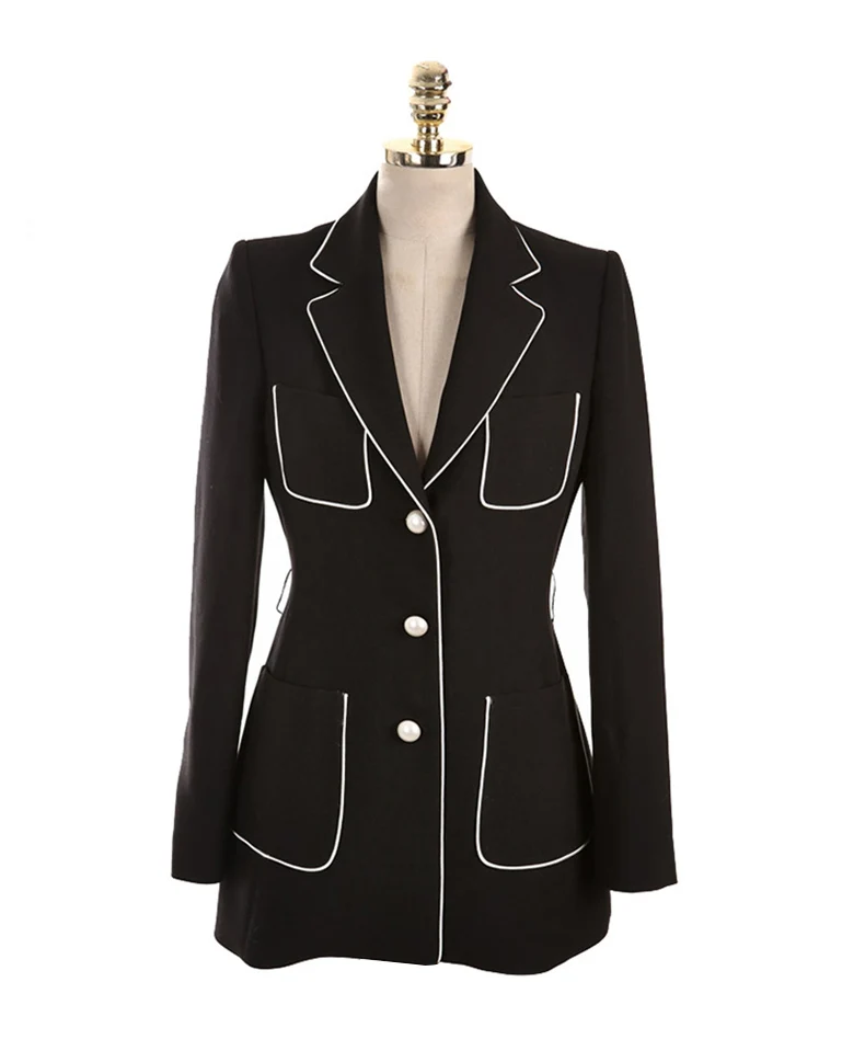 Блейзер Женский офисный с длинным рукавом | Женская одежда