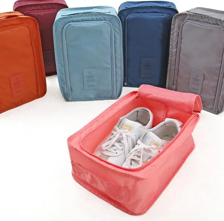 

400PCS Convenient Travel Storage Bag Nylon 6 Colors Portable Organizer Bags Shoe Sorting Pouch multifunction