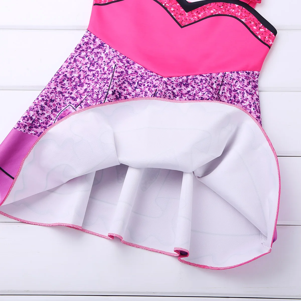 TiaoBug/платье принцессы с широкими лямками и бантом для девочек цифровым принтом