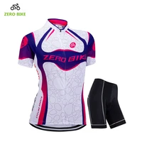 zerobike new summer womens cycling clothing full zipper breathable cycling jersey top bicycle tight shorts bicicleta ciclismo