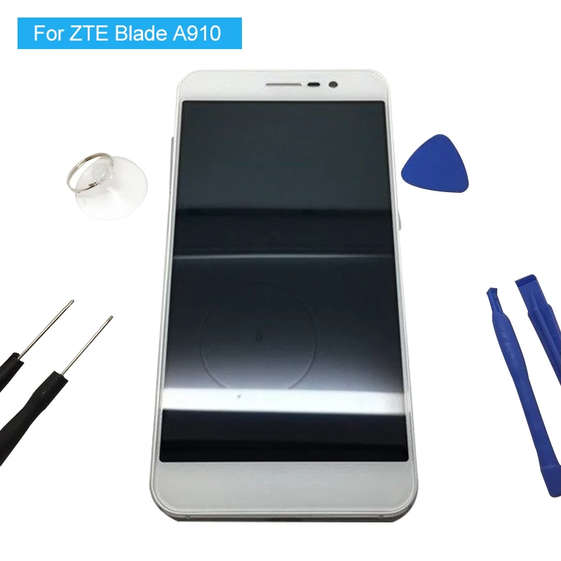 Для zte Blade A910 ЖК-дисплей с кодирующий преобразователь сенсорного экрана в сборе