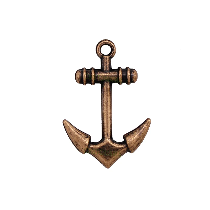 

40pcs-Copper Tone Summer Charms Pendant, Diy Vintage Jewelry Wholesale 29x19mm
