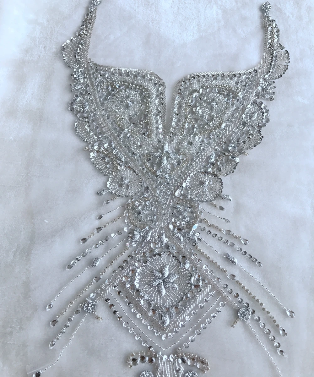 4 цвета серебристый/красный/синий/золото ручной работы со стразами аппликация