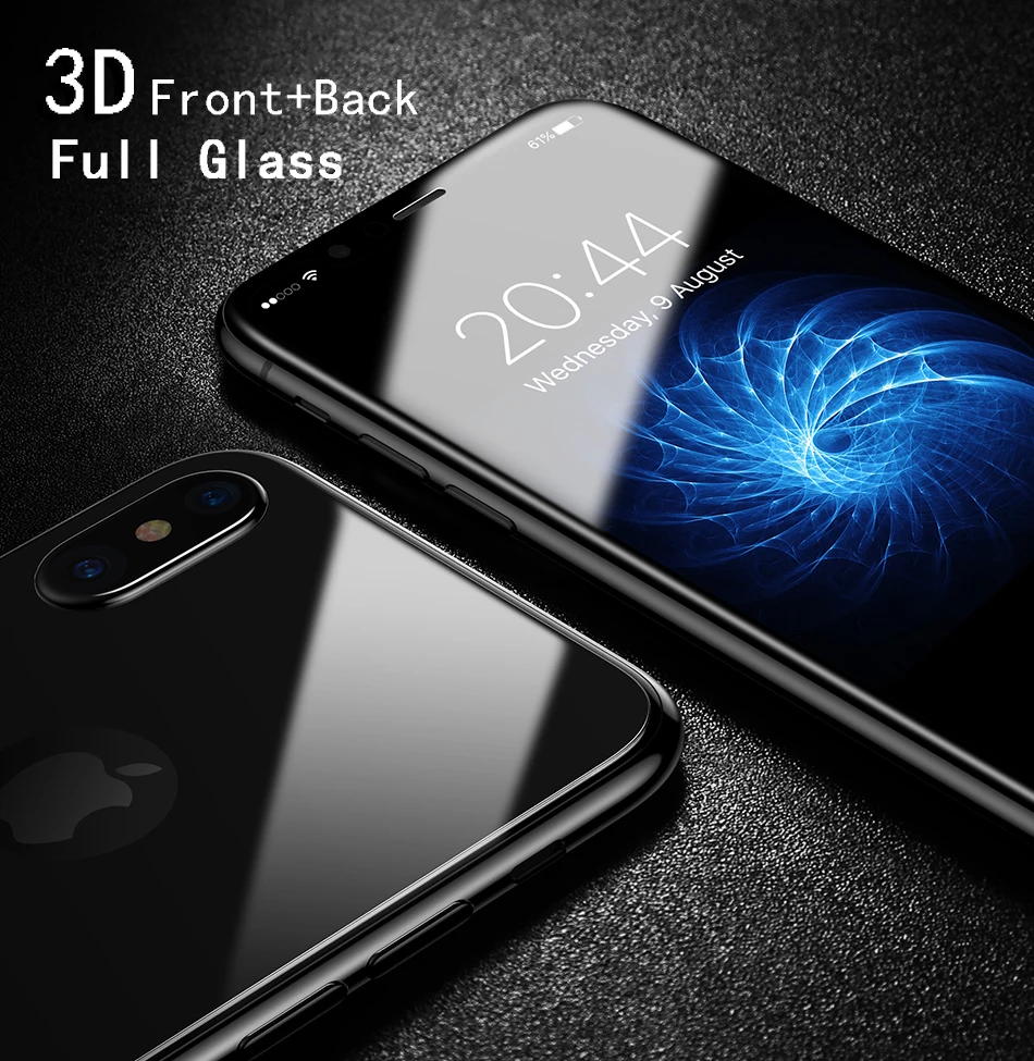 RZP 5D полное покрытие закаленное стекло для iPhone X защитная пленка экрана 10 передняя