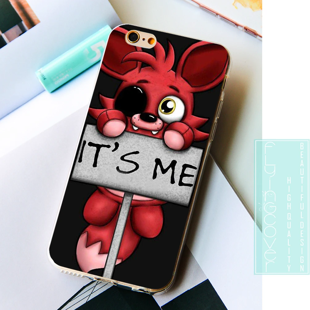 Coque FNAF плюшевый Foxy чехол для телефона s iPhone 10X7 8 6 6S Plus 5S 5 SE 5C 4S 4 iPod Touch Чехол
