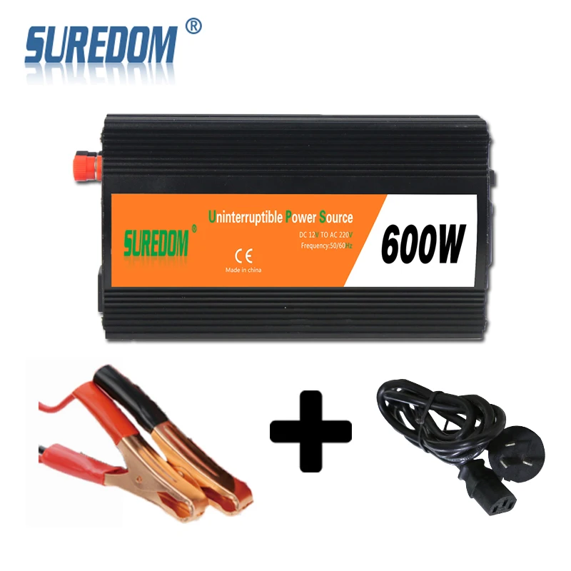 SUREDOM 600 Вт 12В в переменный ток 110В/220В решетки модифицированный синусоидальный