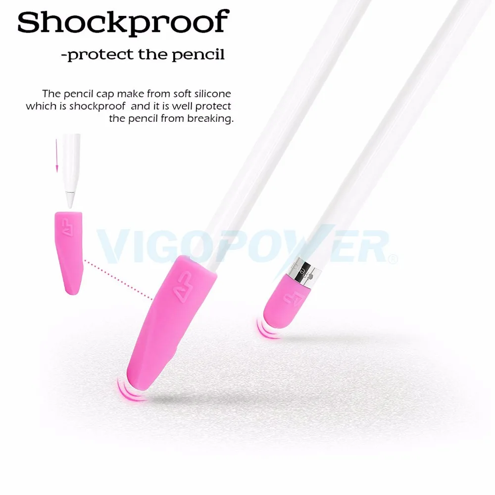 Силиконовый держатель для карандашей Apple Pencil защитный чехол iPad Pro/iPad 2018 (6-е