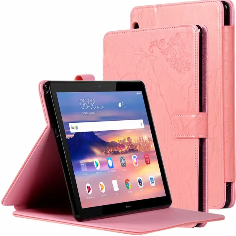 Чехол для Huawei MediaPad T5 10 кожаный чехол с цветочным принтом Mediapad 1 'ɺGS2-W09/L09/L03/W19