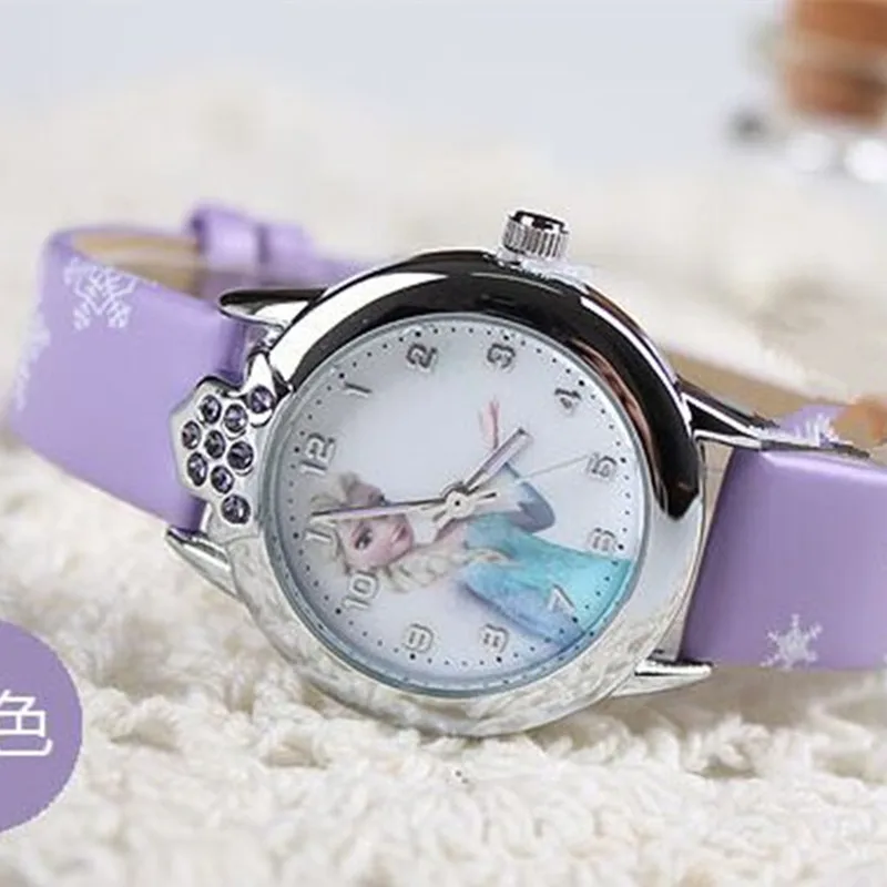 Relogio feminino мультфильм детей смотреть Принцесса Эльза Анна часы для любимая
