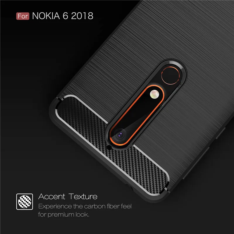 Чехол wolfrole для Nokia 6 1 противоударный силиконовый матовый чехол 2018 1/6