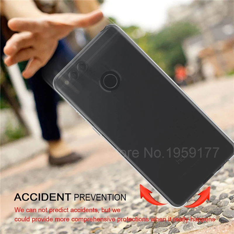 MODAZONGYE Soft Transparent Case For Huawei Honor 7X Cover Silicone Back Phone 7 X BND-L21 |