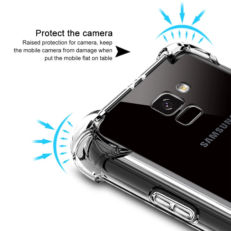 Прозрачный для samsung A6 2018 чехол Сельма Мягкие TPU A8 защиты телефона Galaxy a6 плюс |