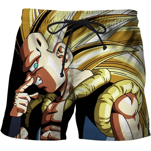 Beagita Супер saiyan пляжные шорты Плавки Последняя мода мужские шорты dragon ball Z дышащие Бермуды мужские шорты - Цвет: AFSTK1306