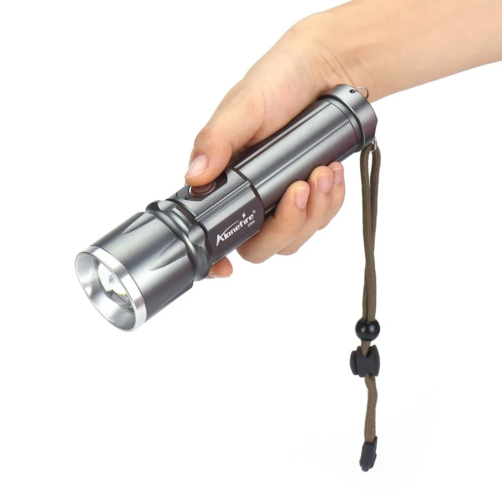 AloneFire X900 CREE XM L2 T6 алюминиевый наружный светодиодный фонарь Zaklamp фонарь для 26650 или 18650 перезаряжаемый аккумулятор