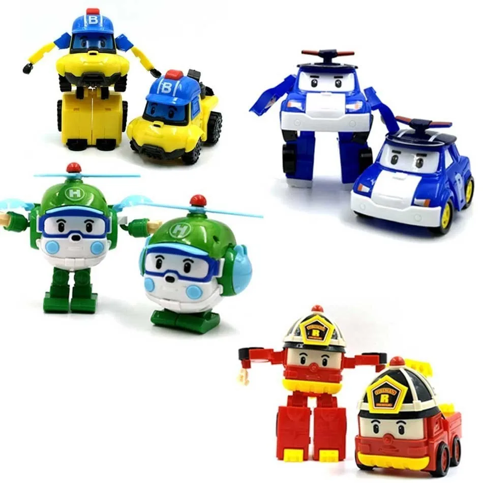 Высокое качество Robocar Poli Корея детские игрушки Acion фигурка Robocar Корея робот автомобиль трансформация поли игрушки подарок для детей