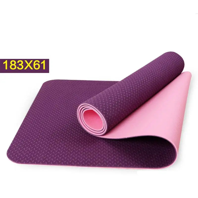 TPE коврик для занятия йогой фитнесом Противоскользящий безвкусный мягкий