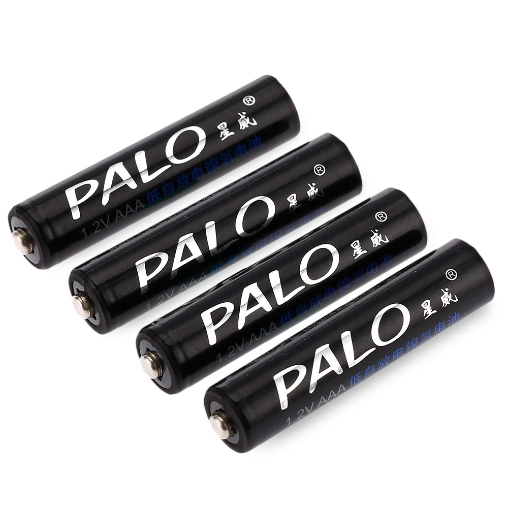 4 шт. Palo AAA 1 2 V 1100mAh перезаряжаемая Ni MH батарея для игрушечной камеры MP3 MP4 микрофон| |