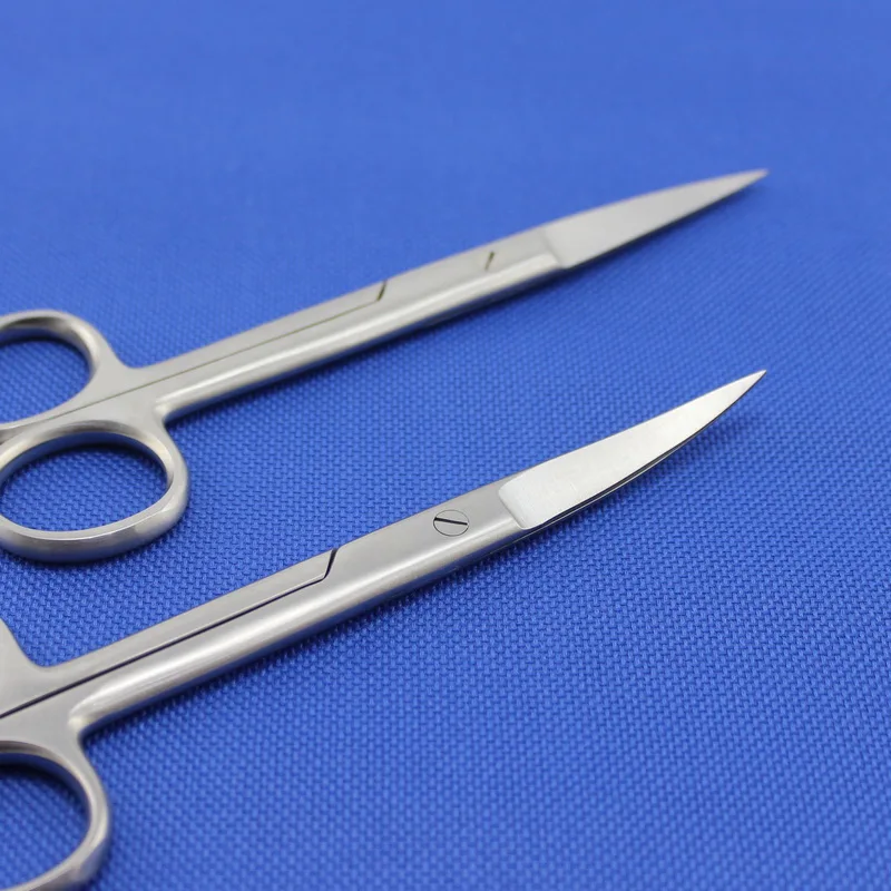 Медицинская хирургическая ножницы изогнутые из нержавеющей стали без покрытия 14