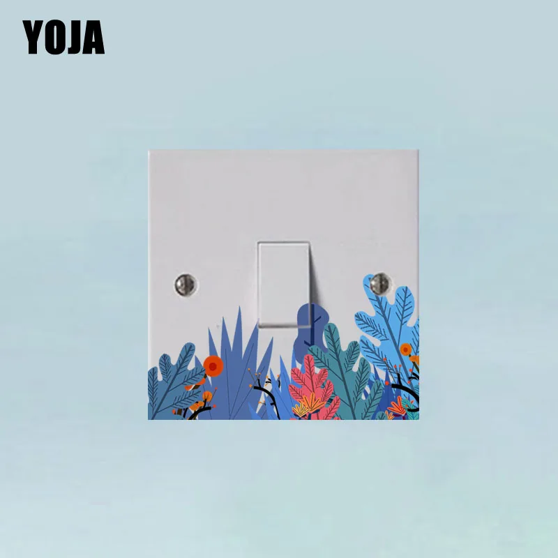 Классическая Модная стильная декоративная наклейка YOJA из ПВХ с голубыми