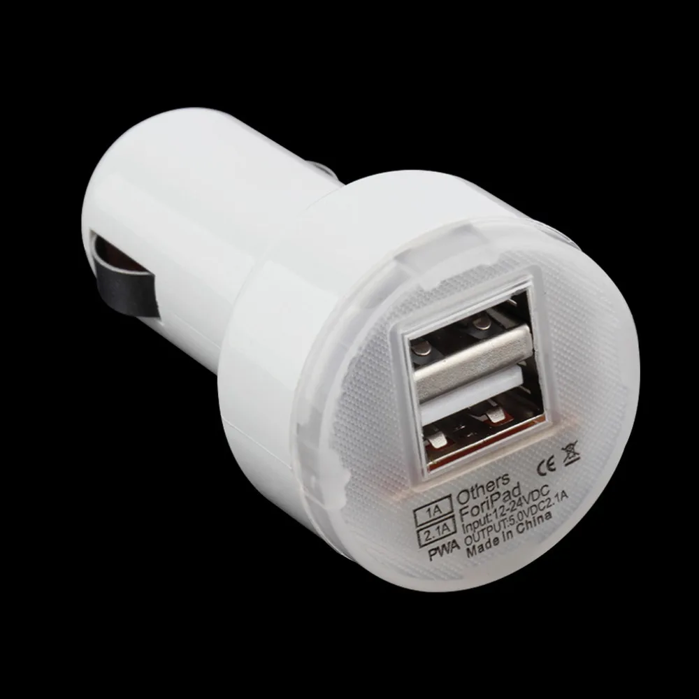 

High Quality Dual 2 Port USB Car Power Charger Adapter for iPhone8/8PLUS 6S X For iPod Camera Hot Selling