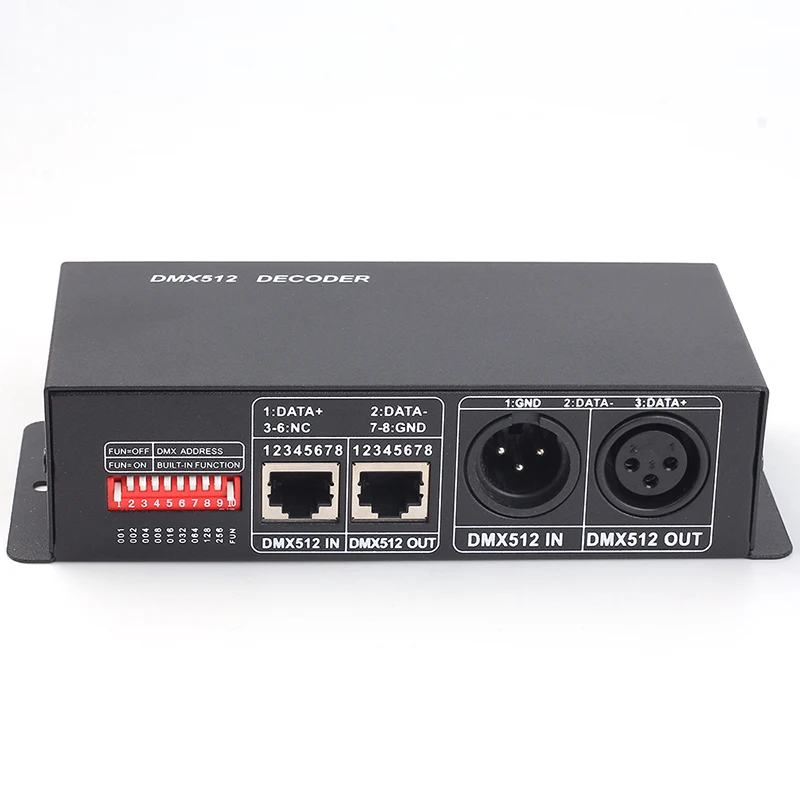 4CH DC12 24V RGBW DMX512 декодер светодиодный контроллер RGB 4 Каналы * 6A для полосы