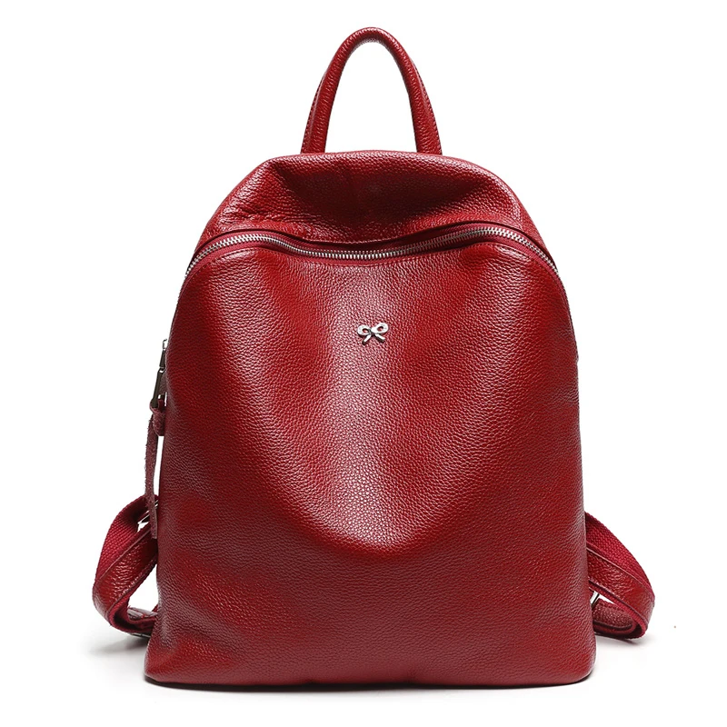New Fashion 100% Genuine Leather Women Backpacks High Quality Female Real Natural Ladies Girl Student Casual Backpack | Багаж и сумки