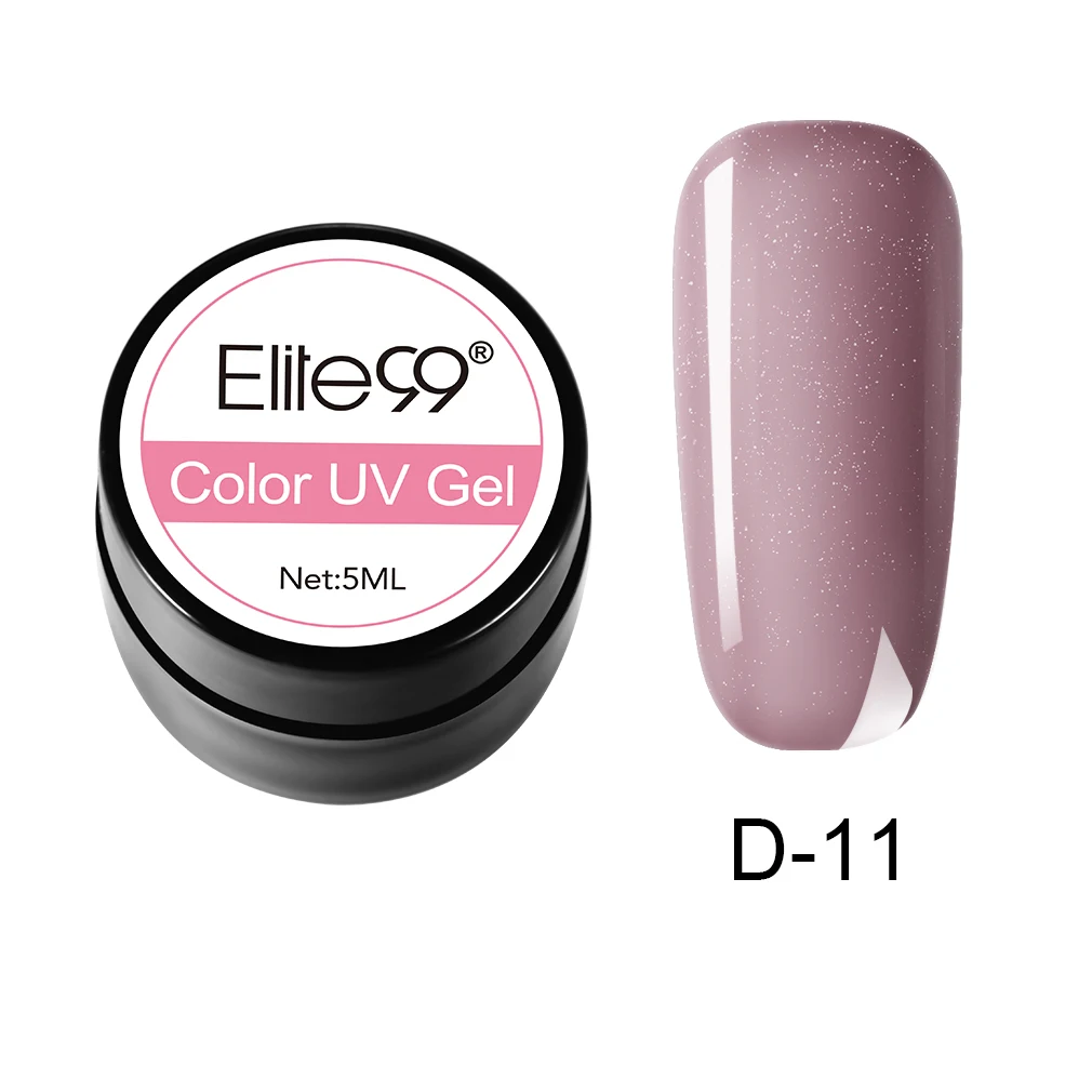 D-11 Elite99 Гель-лак гель uv Vernis светодиодный Гель-лак для ногтей художественный Гель-лак для ногтей чистый цвет Гель-лак 5 мл Гель-лак es Soak Off Nail Art - Цвет: D-11