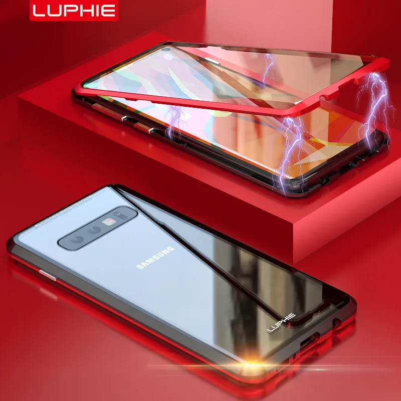 Для Samsung Galaxy S10 S9 S8 Plus Note 9 чехол 360 градусов Полная Магнитная крышка Передняя