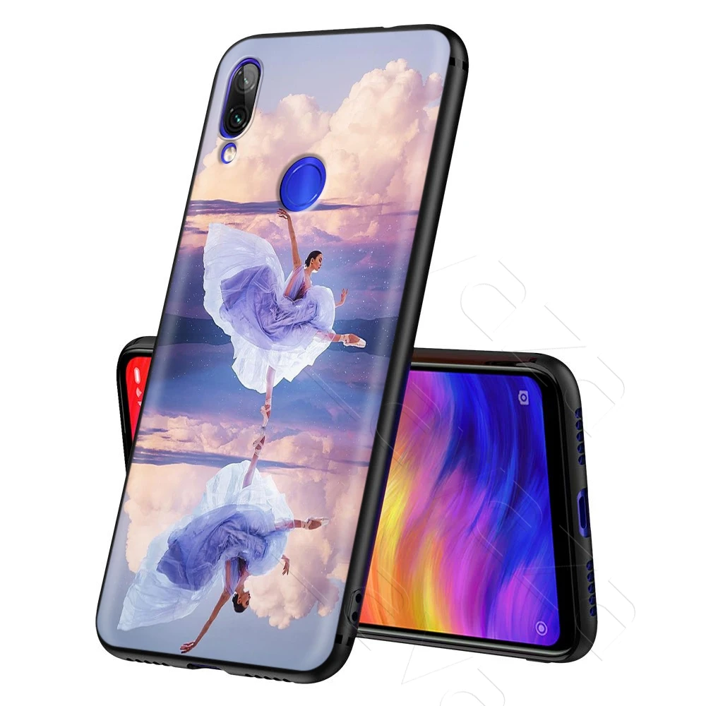 Балетные танцевальные шлепанцы для девочек чехол Xiaomi Redmi Note 8 9 S K30 Pro MI MAX 3 6 SE A1 A2 A3 10