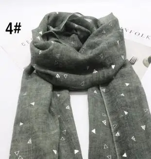 2017 модный треугольный шарф с принтом фольга Женский Длинный Галстук краска