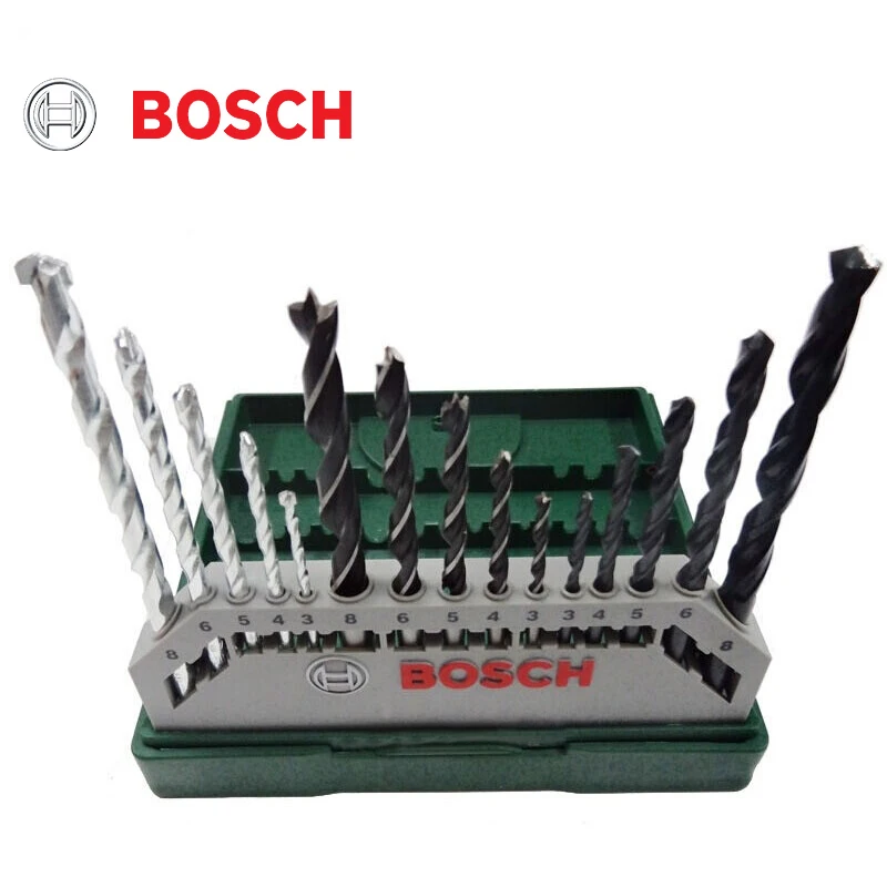Бренд BOSCH 15 шт. сверлильные сверла для кирпичной кладки набор сверл сверления