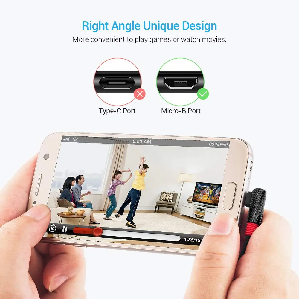 HOTNOW СГИБ Micro USB кабель для быстрой зарядки мобильного телефона Android зарядное