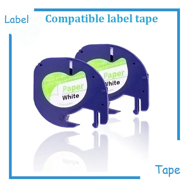 30 PK compatible DYMO LetraTag LT 91200 S0721510 10697 White Paper Label Tape Cartrige 12mmx4m for LT-H100 | Компьютеры и офис