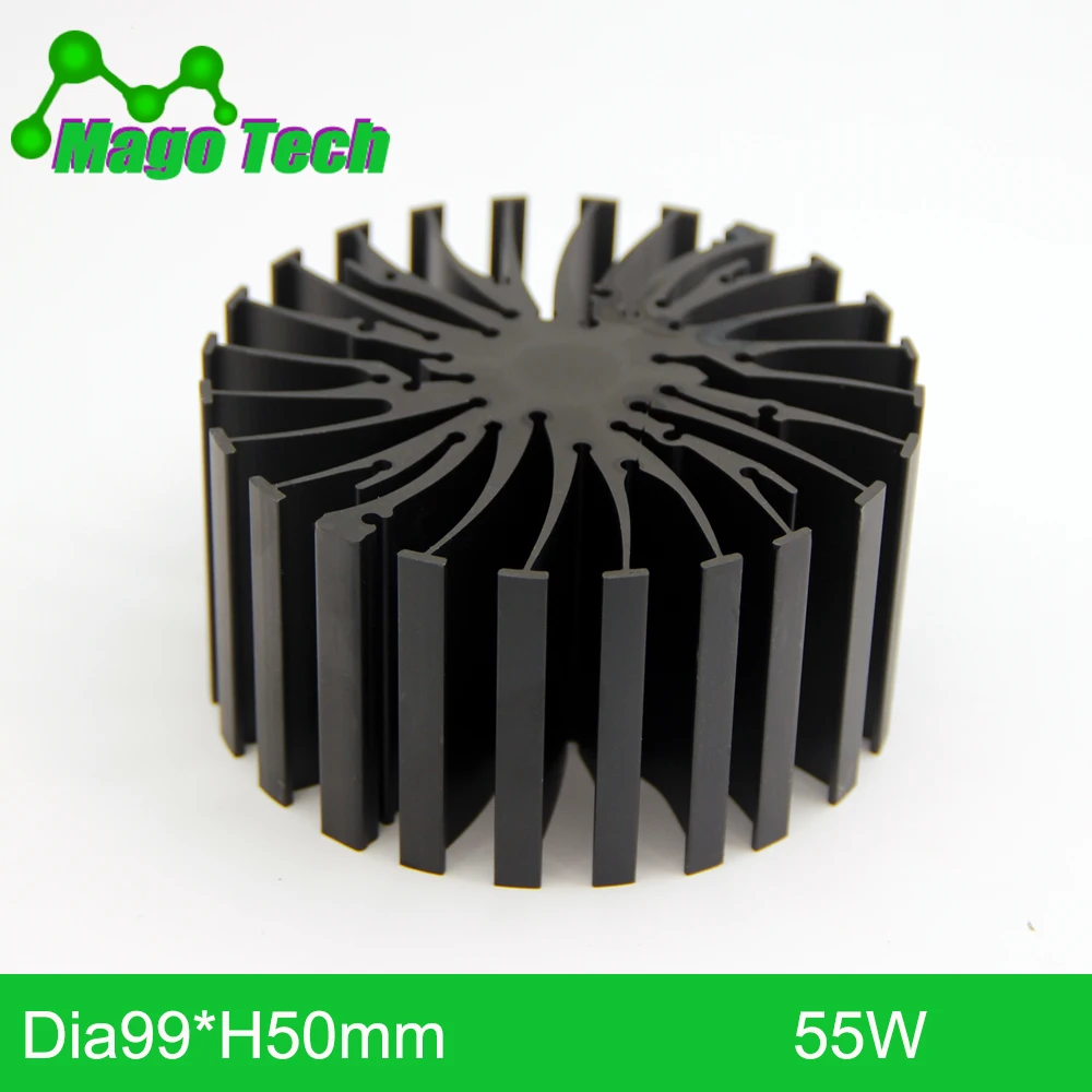 Модульный светодиодный охладитель звездного типа диаметром 99*50 мм с креплением